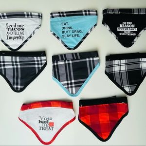 8/pc Bandana Set - New/Never Used - Pet Apparel